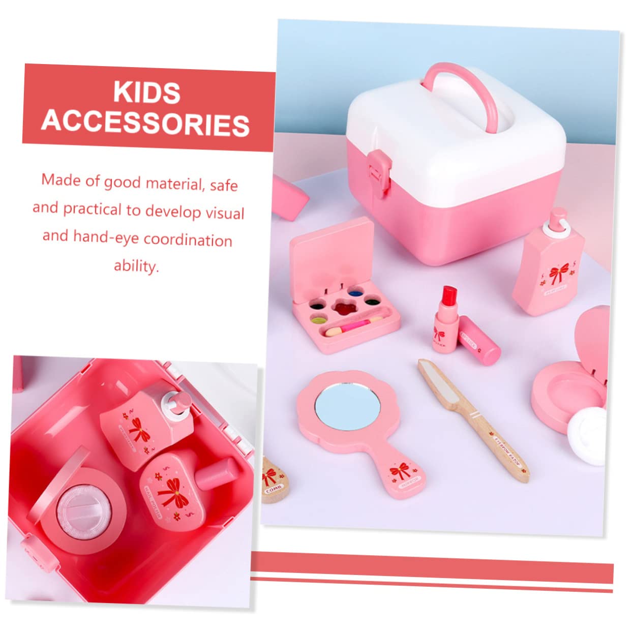 IMIKEYA Schminkset Für Junge Mädchen Spielzeug Kosmetik Spielzeug Für Zuhause Tragbares Schminkset Für Mädchen Kleines Kinderspielzeug