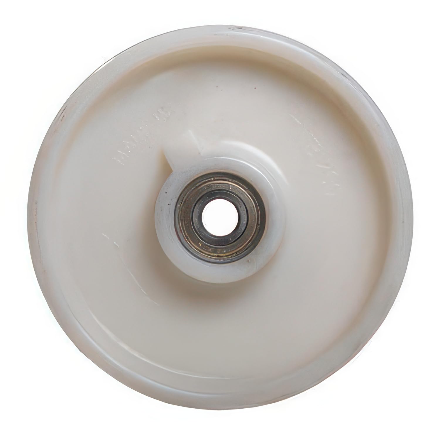 CABLEPELADO Rueda transpaleta rodillo, Rueda de carga pesada, Nylon Poliamida, Diámetro de rueda 200 mm, Ancho banda 50 mm, Diámetro agujero buje: 20 mm, Longitud Buje: 52 mm, Blanco, Hasta 750 Kg