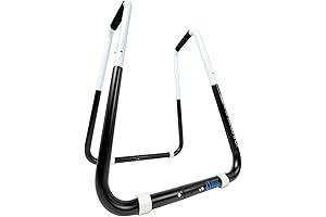 Amazon Basics Dip Fitness Bar - Adjustable Folding Dip Stand