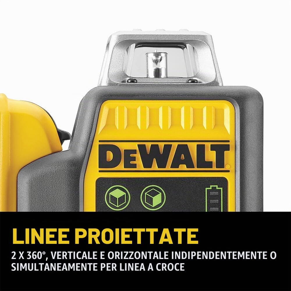 DeWalt DCE0811D1G-QW Tracciatore Linee Laser 10.8 V, Nero