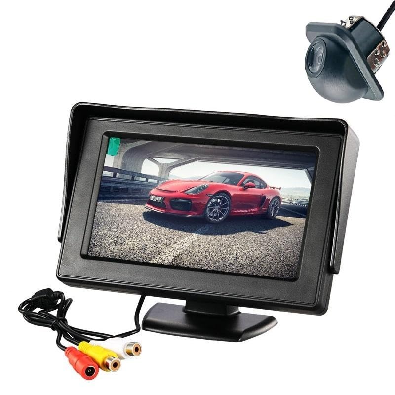 CLEGO 5 Inch Universal Car Rear View Camera with Display - Night Vision,Waterproof, Easy Install Reverse Camera for Car Back Parking (B0CJP1SXDJ) Amazon Price History, Amazon Price Tracker