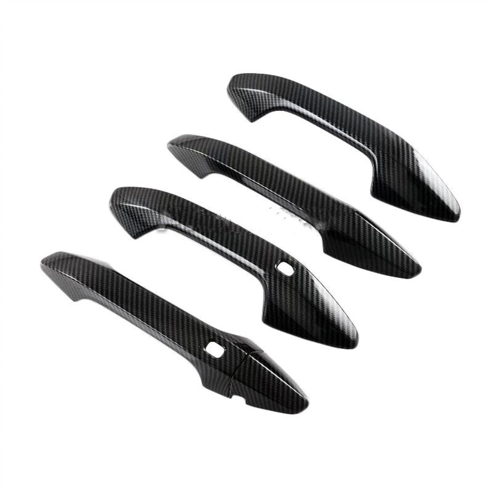 KJHOPY Car Exterior Door Handle Cover Decorative Sticker for Kia for Sportage NQ5 2022 2023 Carbon Fiber ABS Exterior Door Handle(Carbon)