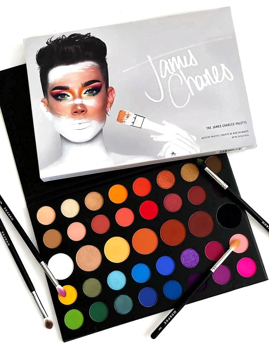 James Charles The Mini Palette - 39 Eyeshadows and Pressed Pigments - Perfect for On-The-Go Glam - Matte, Metallic, and Shimmer shades