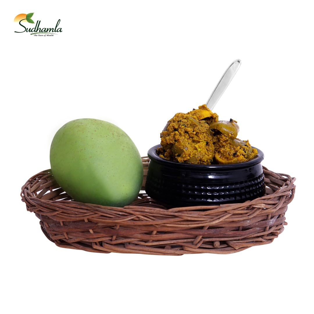 Sudhamla Homemade Mango Pickle (Dry) – 200 g | Traditional Indian Aam Ka Sukha Achaar Traditional Indian Achar | Less Oil, Mustard Base | Dry Sukha Aam Ka Achaar Made with Organic Methods | Preservative-Free, No Artificial Flavors 3