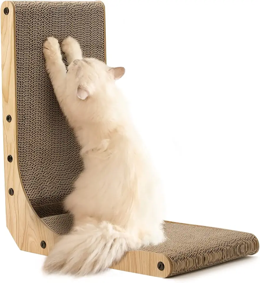 L-formad klösbräda för katter