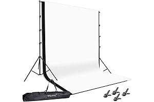 All-inclusive photography backdrop and support system