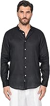 100% Pure Linen Men's Korean Elegant Slim Fit Casual Long Sleeve Shirt