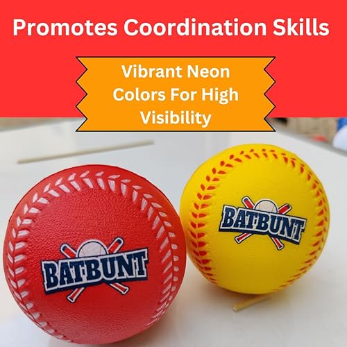 Miniatura 5 de Pelotas de béisbol de espuma para niños, jugadores adolescentes, pelotas de entrenamiento de práctica blanda para golpear o reemplazar pelotas