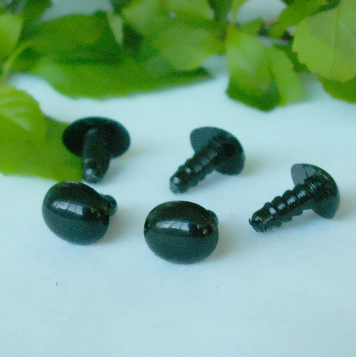 10mmx8mm Black Oval Safety Eyes/Plastic Eyes - 30 Pairs