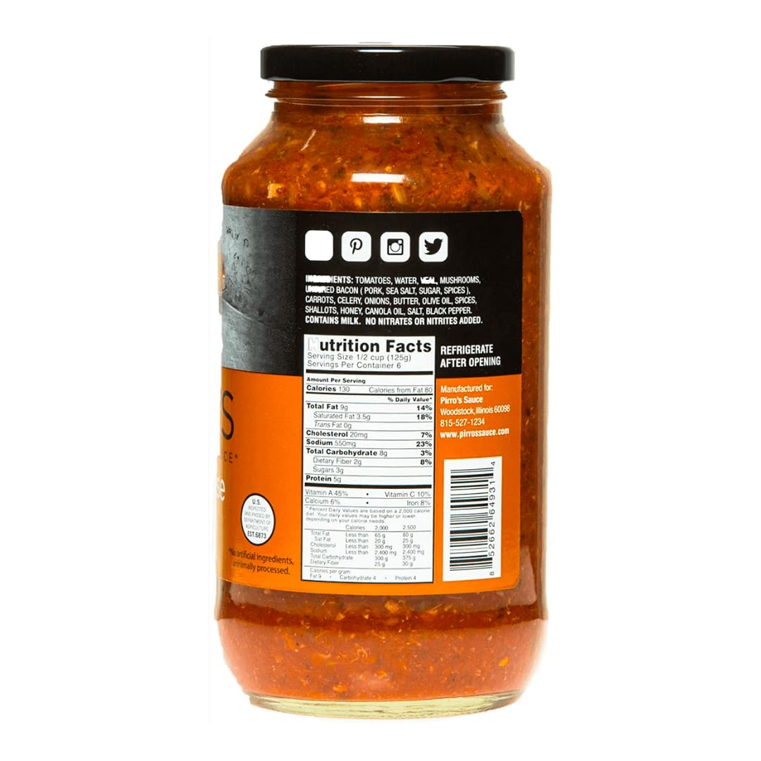 Pirro's Bolognese, All Natural Sauce, 24 Ounce (Pack of 2)