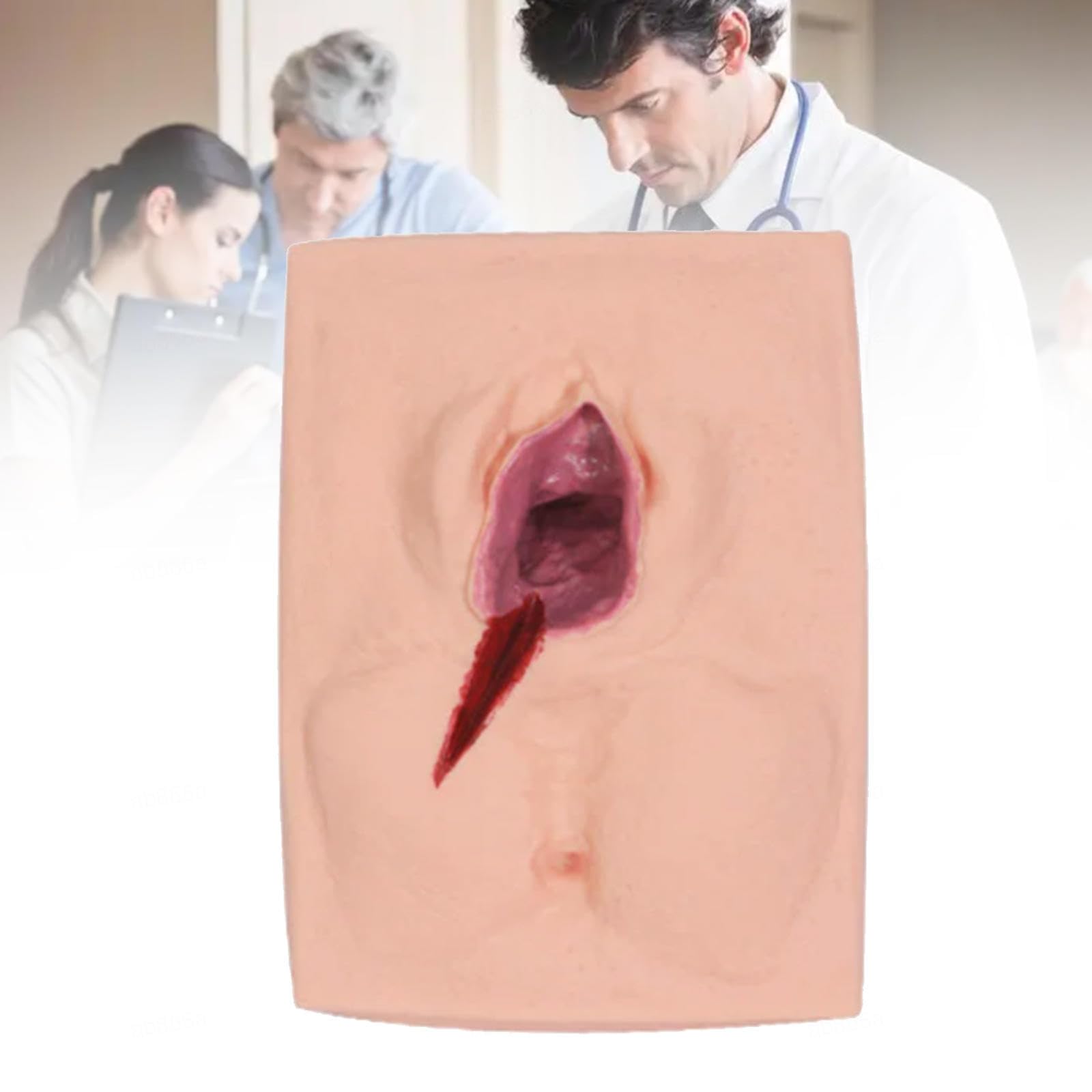 Vulvar Suture Practice Model, Advanced Episiotomy Training, Reusable for Medical Schools,3PCS