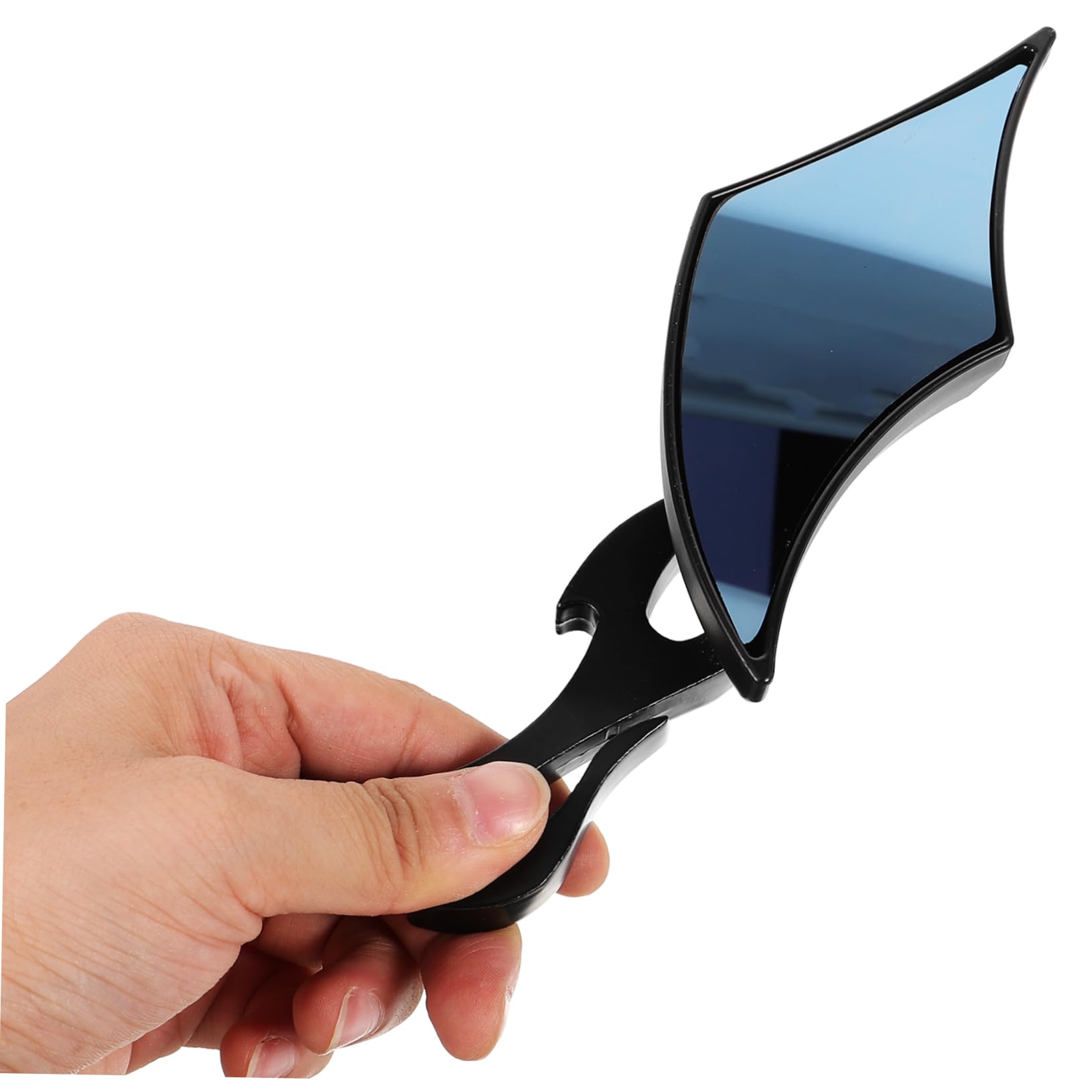 GLEAVI Rétroviseurs de Guidon Noir 2 Pièces pour Moto et Vélo Électrique en Abs et Verre, Installation Facile, Compatibilité