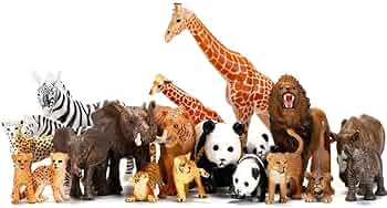 moni moni ANIMALS キリン フィギュア 希少 Amazon.co.jp: サファリアニマルフィギュア おもちゃ 20ピース
