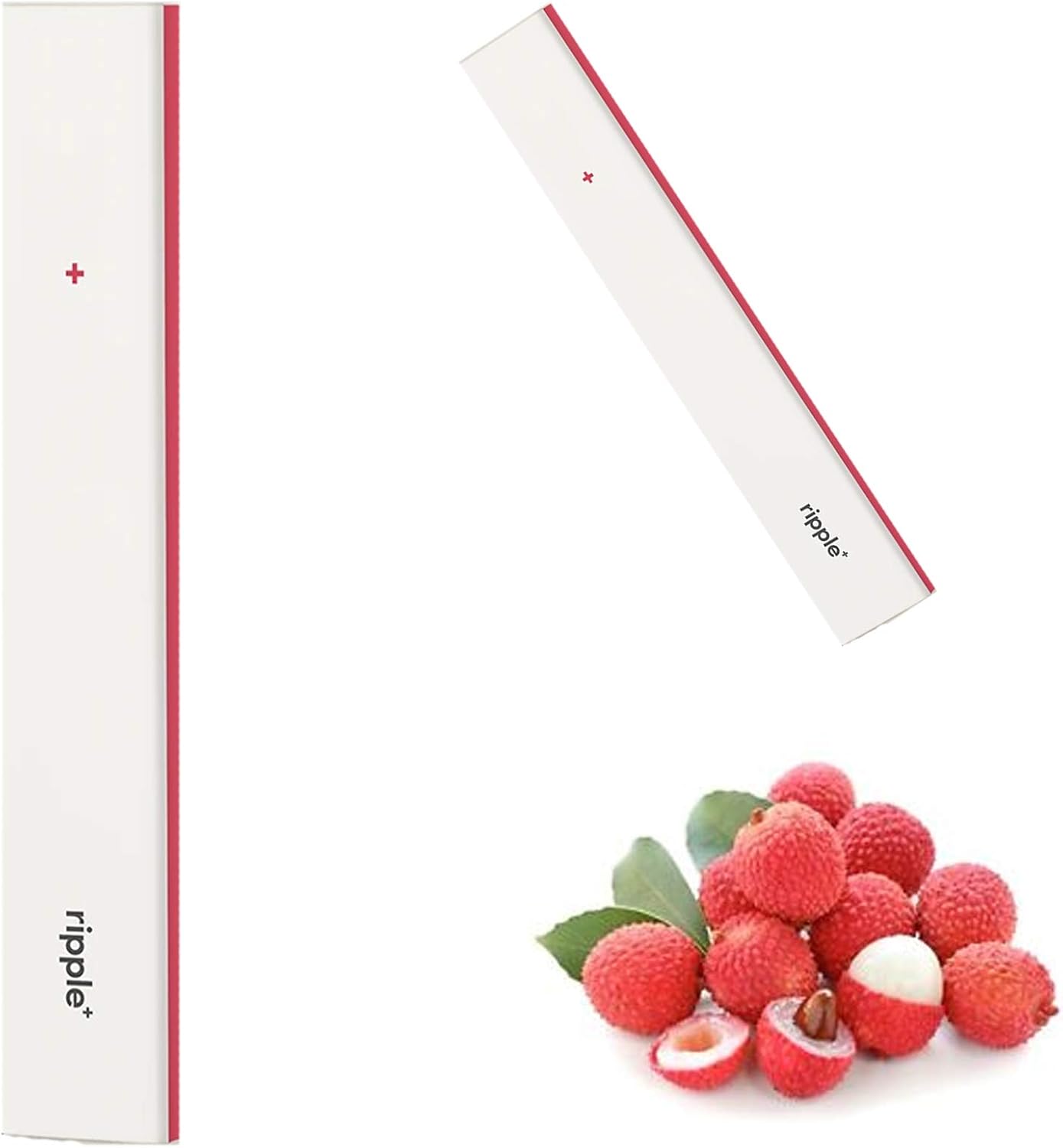 Ripple 0 Nicotine Boost Lychee Aroma Single Use Vaporizer 500 Puffs Vegan Friendly Organic Base Formulated In The Uk Amazon Co Uk Health Personal Care