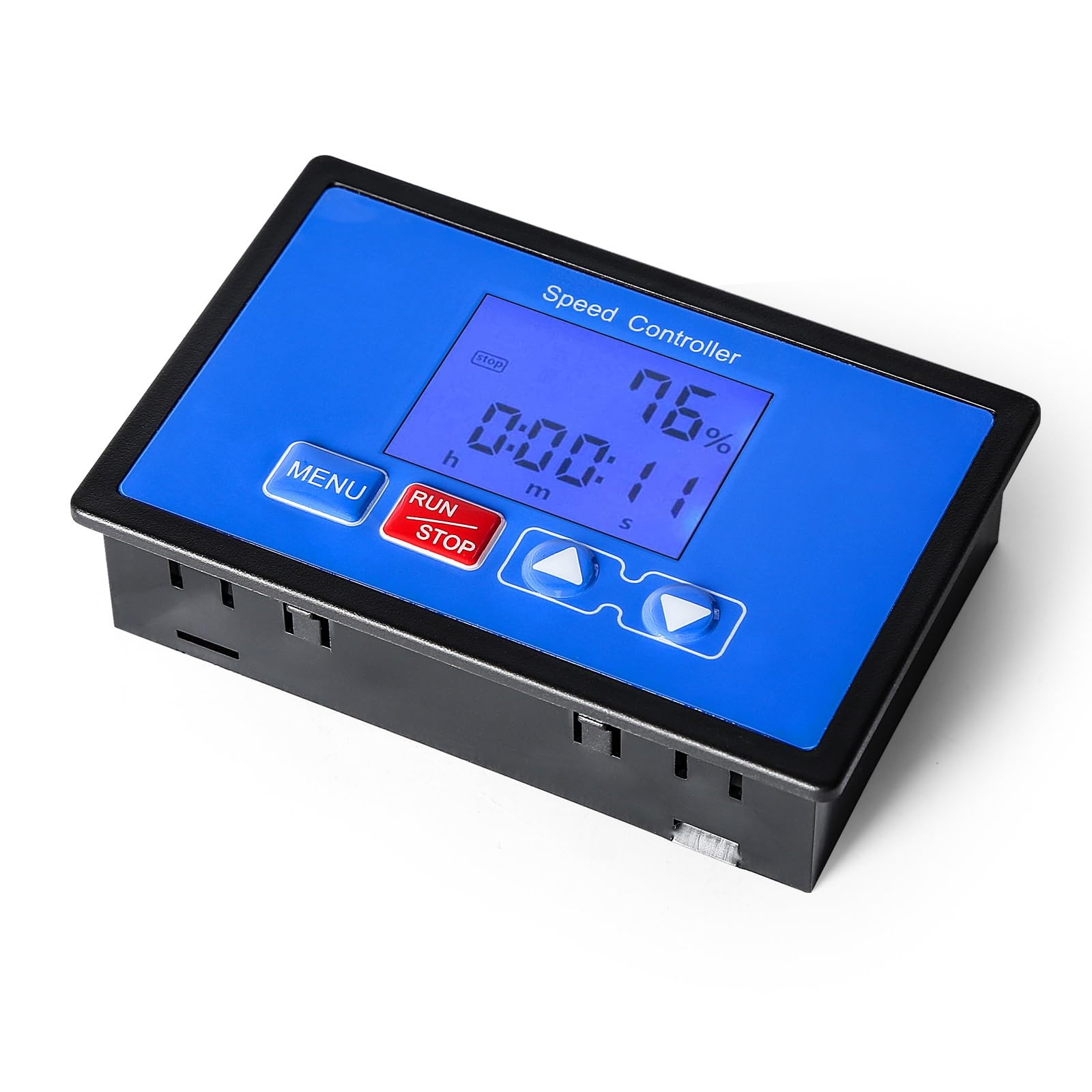 DEWIN Regulator prędkości silnika prądu stałego, 0-100% regulowany bezprzewodowy pilot zdalnego sterowania regulator prędkości silnika prądu stałego 6,5-55 V 30 A LCD inteligentny wyświetlacz kontrola