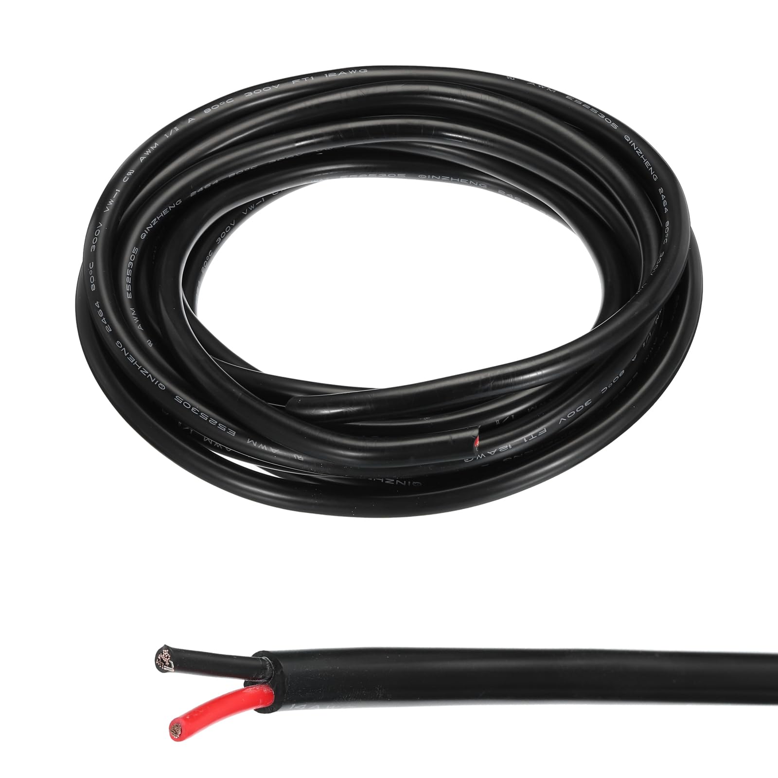 sourcing map Cable Eléctrico de Calibre 12 de 2 Conductores y 16.4 Pies