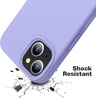 Vista 7 de OTOFLY Funda compatible con iPhone 13 Mini, silicona líquida delgada protectora a prueba de golpes con forro de microfibra antiarañazos, 5.4