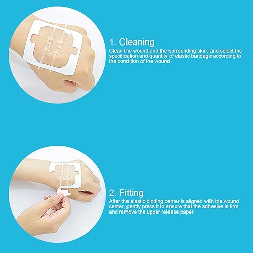 Miniatura 9 de 2 suturas de puntada con cremallera, kit de laceración de mariposa con cierre de cremallera, ayuda sin dolor, cierre de heridas de emergencia,