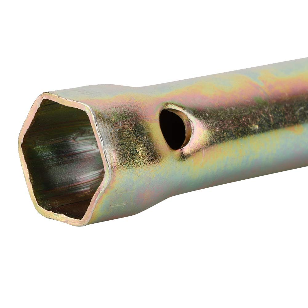 Klucz Samochodowy Metalowy Klucz Nasadowy do świecy Zapłonowej 130mm z Podwójnym Końcem 16/18mm do Klucza Nasadowego o Głębokim Zasięgu