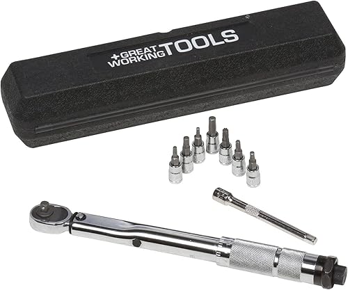 GREAT WORKING TOOLS Llave dinamométrica de 14 de pulgada, llave dinamométrica de 2 - 20 Nm para motocicletas, juego de llaves dinamométricas de