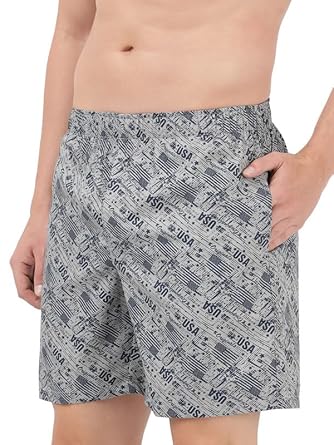 Jockey US57 Men's Super Combed Mercerized Cotton Woven Printed Boxer Shorts with Side Pocket (Pack of 2_Prints May Vary)