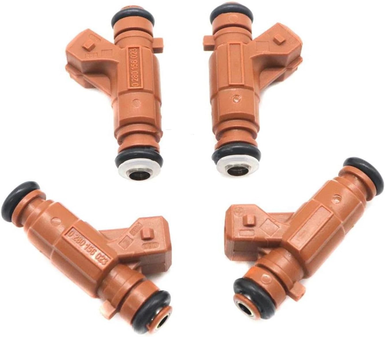 Car Injector 55557323 Car Fuel Injectors 0280156023 for Saab 9-3 9-5 L4 2.0L 2.3L 2000-2009 852-12250 9181322 Engine Fuel Injection Nozzle 4pcs Fuel Injectors Nozzle