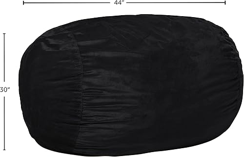 Miniatura 149 de Chill Sack Silla de puf, tumbona de 6 pies, microgamuza azul marino - solo funda Microsuede,Microsuede - Negro - Solo funda,Microsuede - Camel -