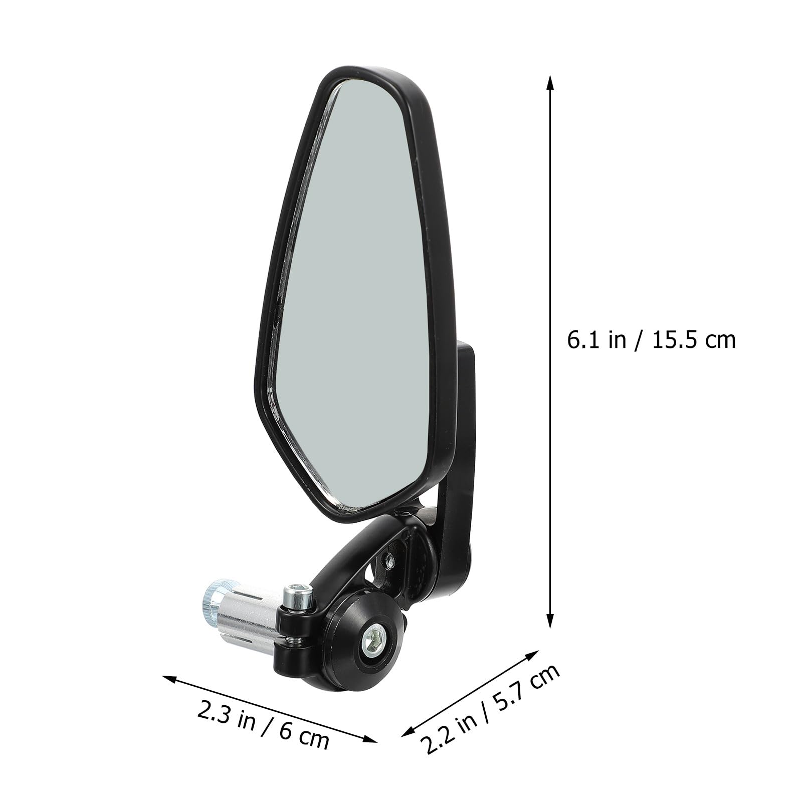 Specchietti Ampio Visivo Retrovisori 22mm Moto in Lega di Alluminio e Abs e Design Semplice per Scooter e Naked Motociclistica