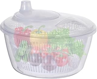 Salad Spinner - Salad Spinner | Salad Rotator Stool | Spider Cleaner Salmagundi Spider | Salmagundi Rotator Salad Dryer Fruit for Safe Green Vegetables | Salmagundi spindel | Salmagundi Rotator Salladstork Frukt för säkra gröna grönsaker