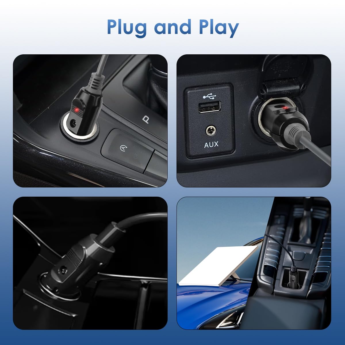 Starlink - Mini cable para Starlink Mini cable de alimentación directo al cigarrillo, cargador de coche de 12 a 24 V, fuente de alimentación para accesorios Starlink Mini, 18 AWG, resistente al agua