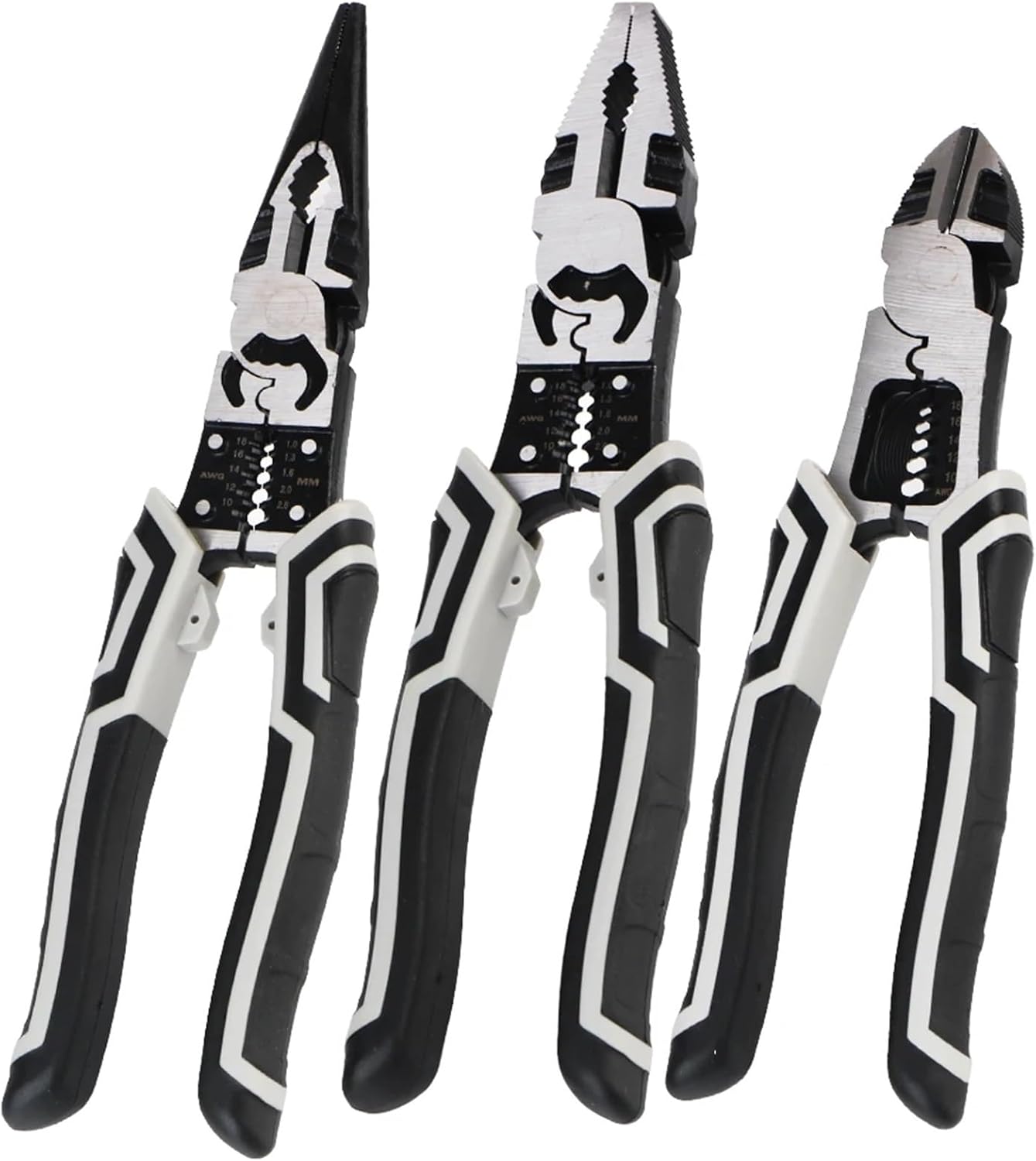 Diagonal Pliers Multifunctional Wire Cutters Electrician Pliers Crimping Stripping Pliers Hardware Hand(Wire Pliers)