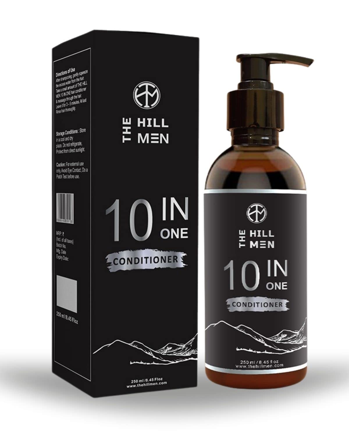 The Hill Men 10 in One 100% Naturals Hair Conditioner | Boost Hair Smoothing & Increase Shine | 250 Ml Deeply Moisturizes All Hair Types Chemical Free & Alcohol Free