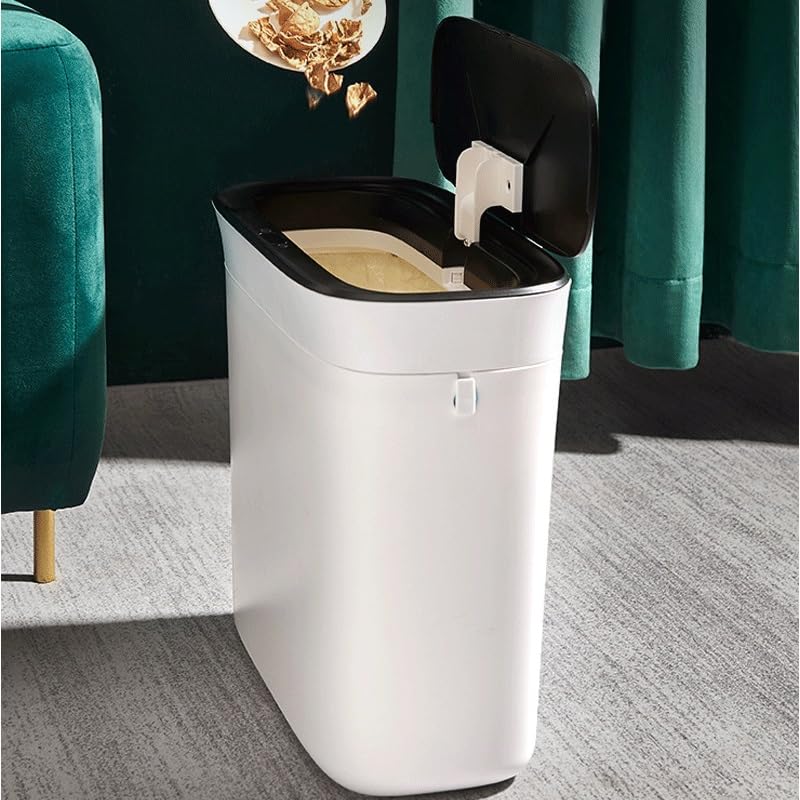 PP Material Automatic Packaging Garbage Bin Intelligent Sensing Household Bathroom Trash Cans