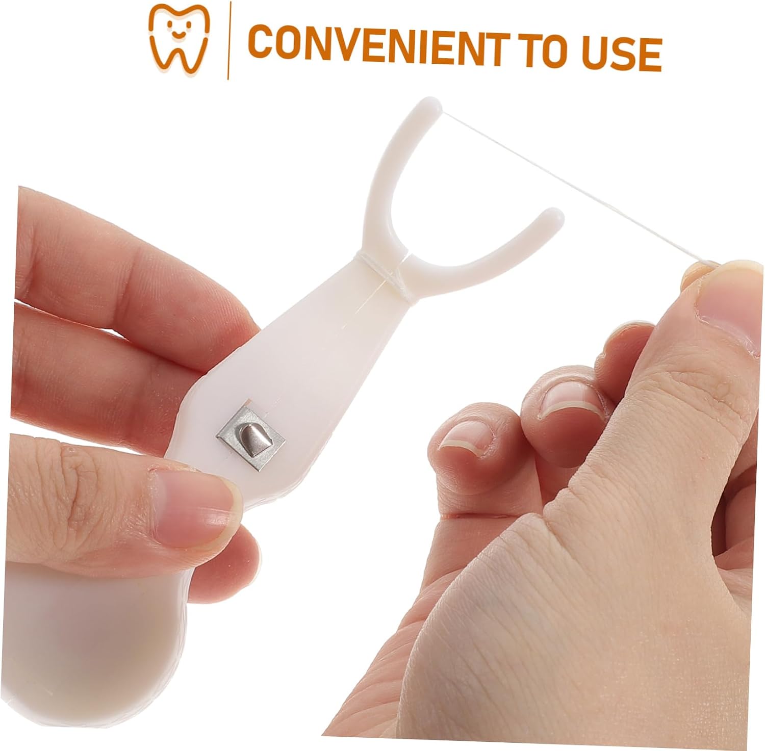 ORFOFE Floss Holder Travel Case Portable Reusable Floss Pick Rack for Teeth Cleaning for Home and Travel Use Convenient Oral Care Tool