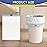 T.FORING 150 Count 1.2 Gallon Trash Bags Drawstring - Strong Mini Garbage Bags Unscented,4.5 Liter White Wastebasket Can Liners for Home Bathroom Office Car