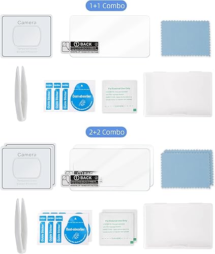 Miniatura 9 de Película templada compatible con DJI Osmo Pocket 3 HD Película de vidrio frontal y trasera Protector de pantalla de lente Osmo pocket 3 Accesorios