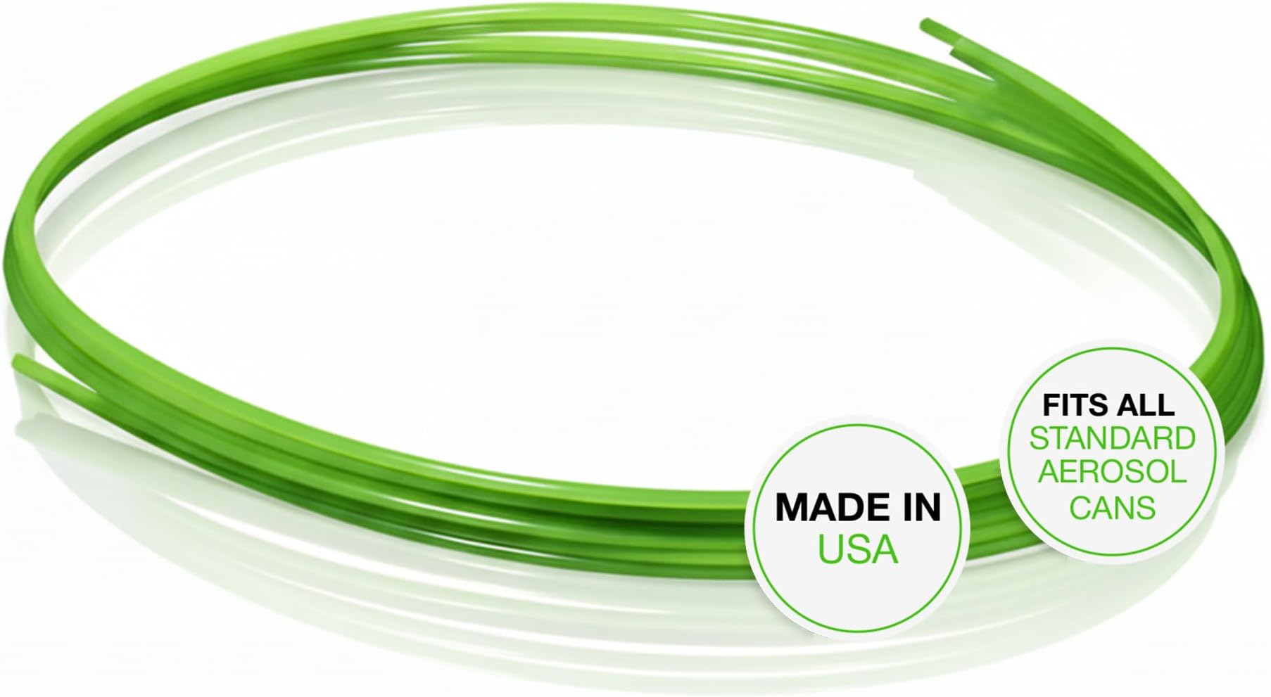 ShopStraw FS250 FlexStraw Aerosol Can Replacement Straws, Neon Green, 50", 2-Count