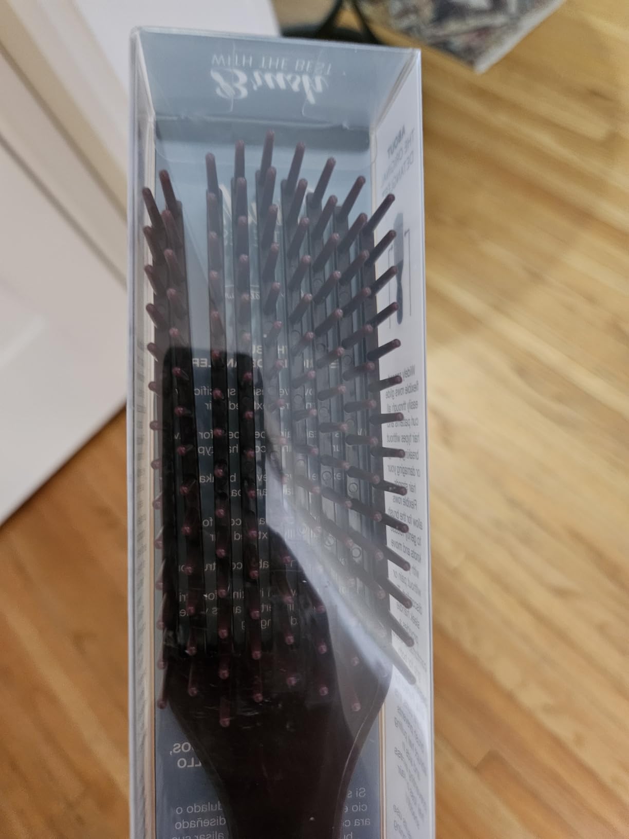 Brush With The Best Purple Detangler Brush by Felicia Leatherwood - For Kinky, Curly, Wavy 4c or Straight Hair - Tame Your Tangles Smooth Your Coils - Pain Free for All Ages