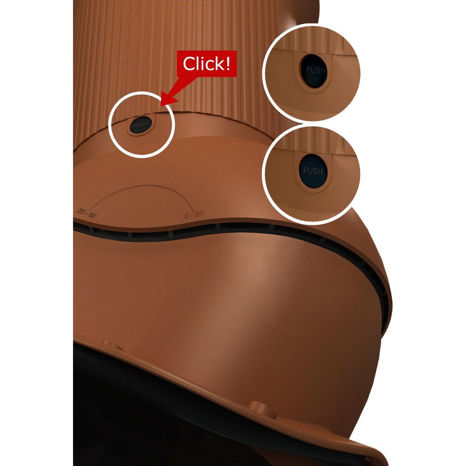 Chimenea de ventilación aislada DN 150 para tejas Koramic - Orea 9 - Ventilador pasivo aislado para evitar la condensación (RAL 7021 - Gris negro)