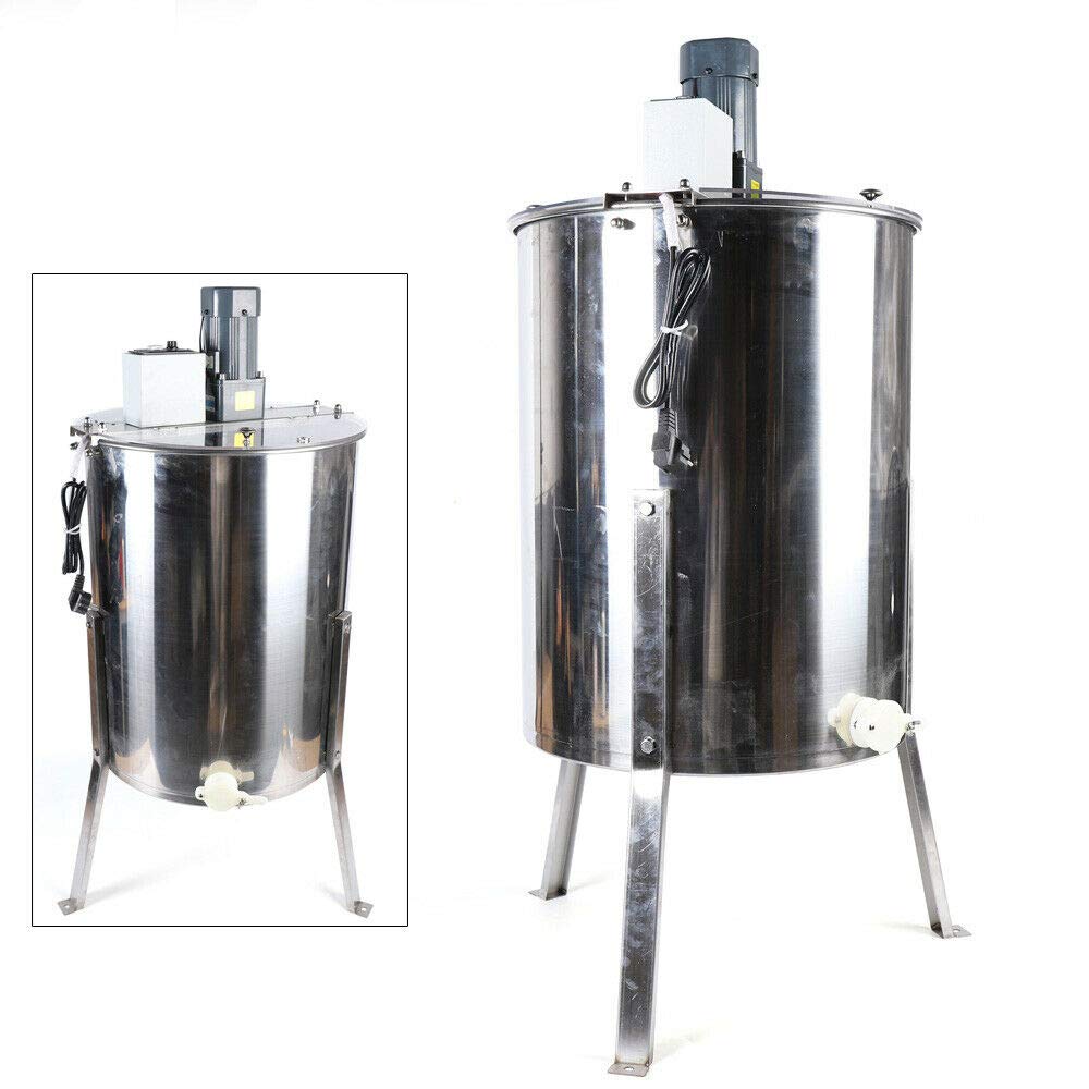 Essoreuse à miel électrique, 100 cm, 4 cadres, en acier inoxydable, extracteur de miel électrique, apiculture, 220 V, 120 W