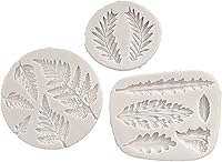 Vista 1 de Fondant Mould 3 Pieces Summer Ice Cream Leaf Silicone Mold Frozen Mold Ice Cream Mold DIY Onigiri Mold