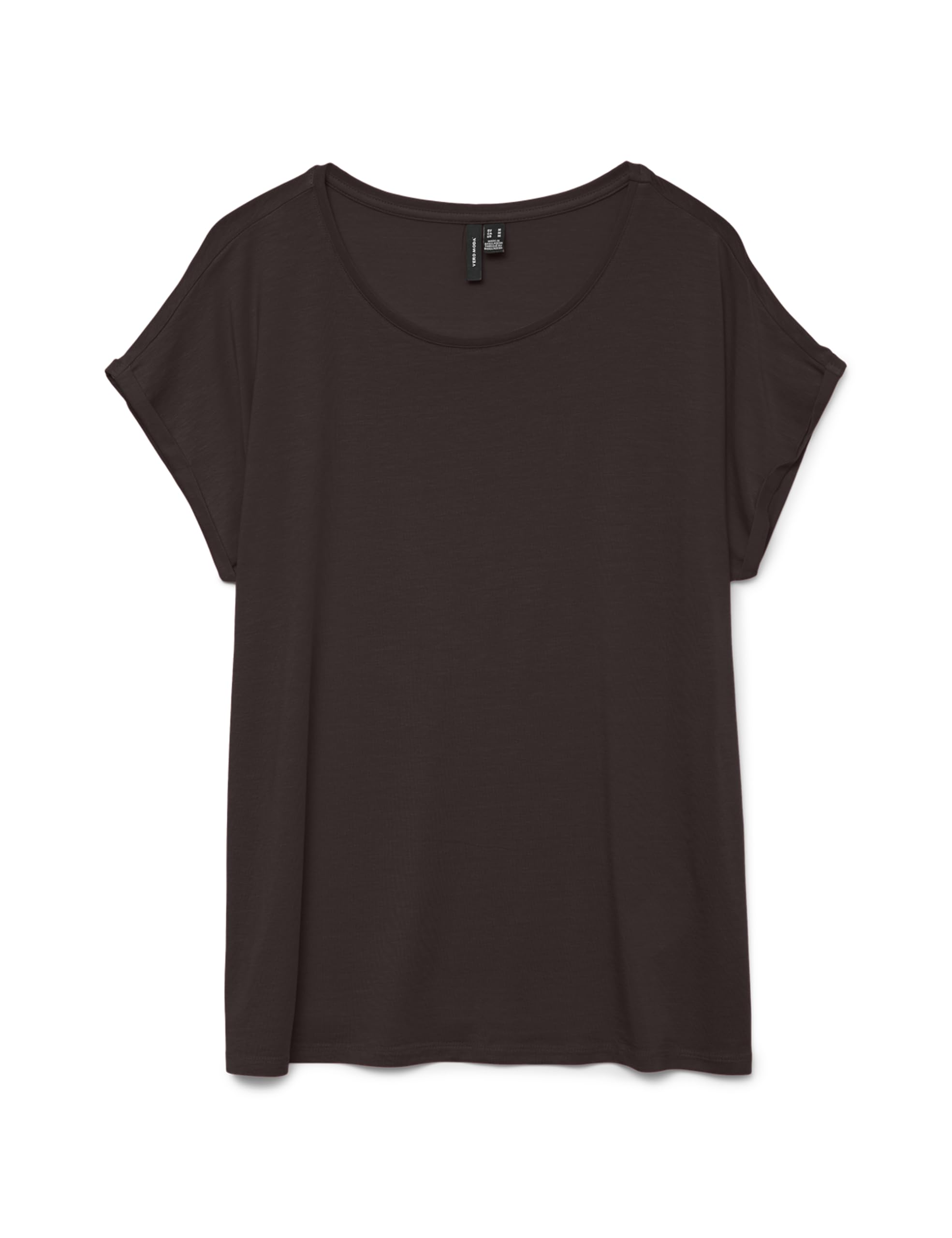 Vero Moda Short Sleeve T-Shirt Women's Chocolate Brown Large