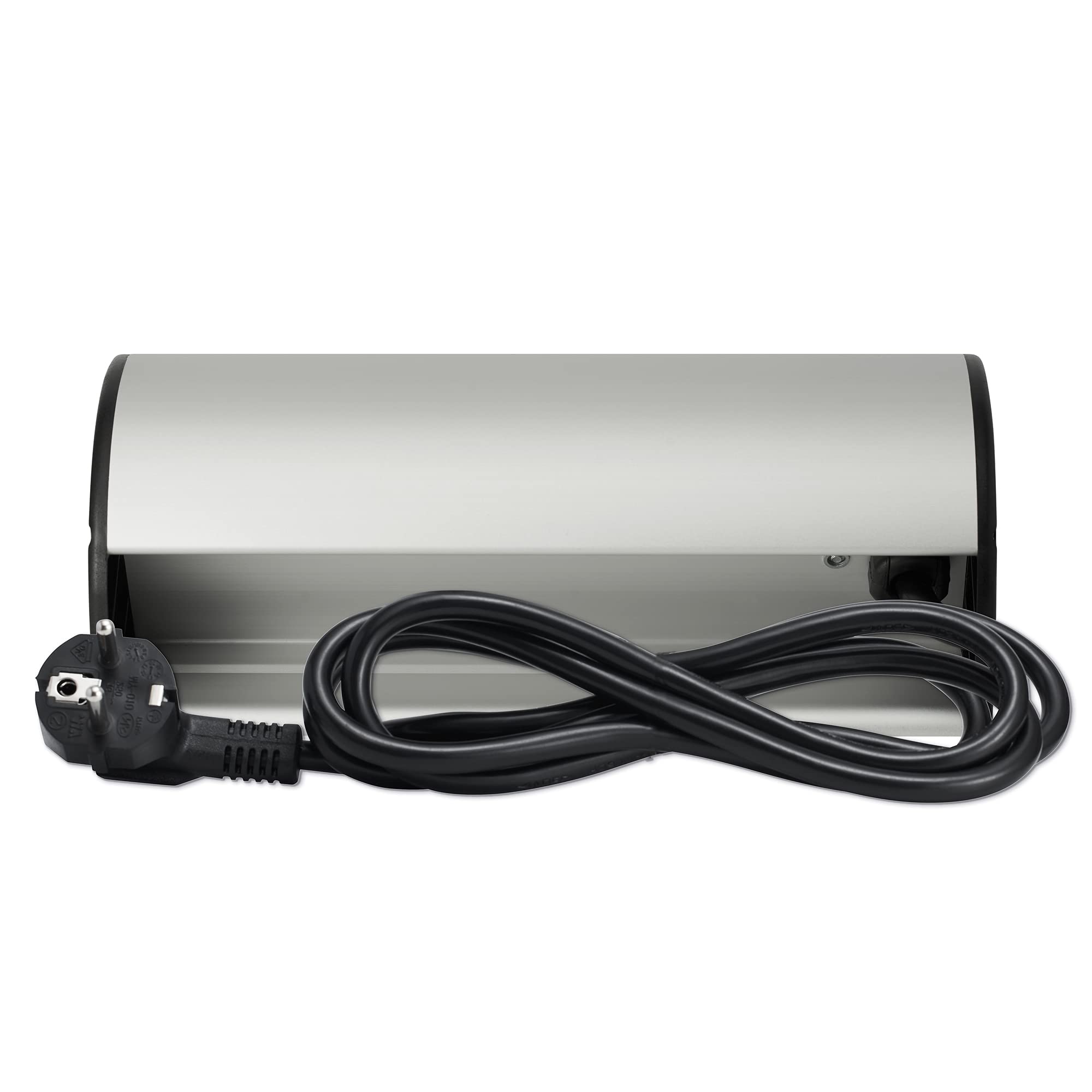 Mehrfach-Steckdose 3-fach & 2x USB mit 2M Kabel - Steckdosenleiste als Schreib-Tischsteckdose und Steckdosenverteiler - Steckerleiste für Küche Büro Stromleiste mit einfacher Montage