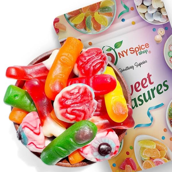NY Spice Shop Missing Gummy Body Parts Candy – 1 Pound Fun Edible Body Parts Gummies for Parties & Events - Unique Assorted Shape Chewy Gummies for