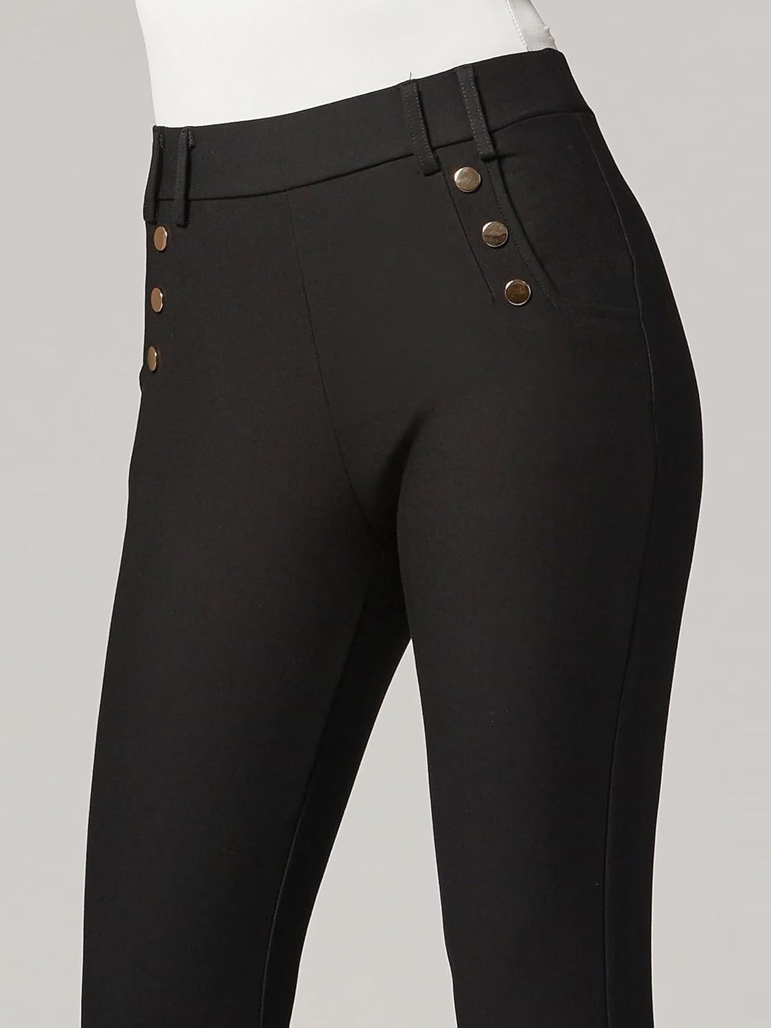 Conceited Stretch Slacks for Women - Wear to Work - Tummy Control - Slim Leg - Pockets - Ponte - (Available in Plus Size) - Image 6