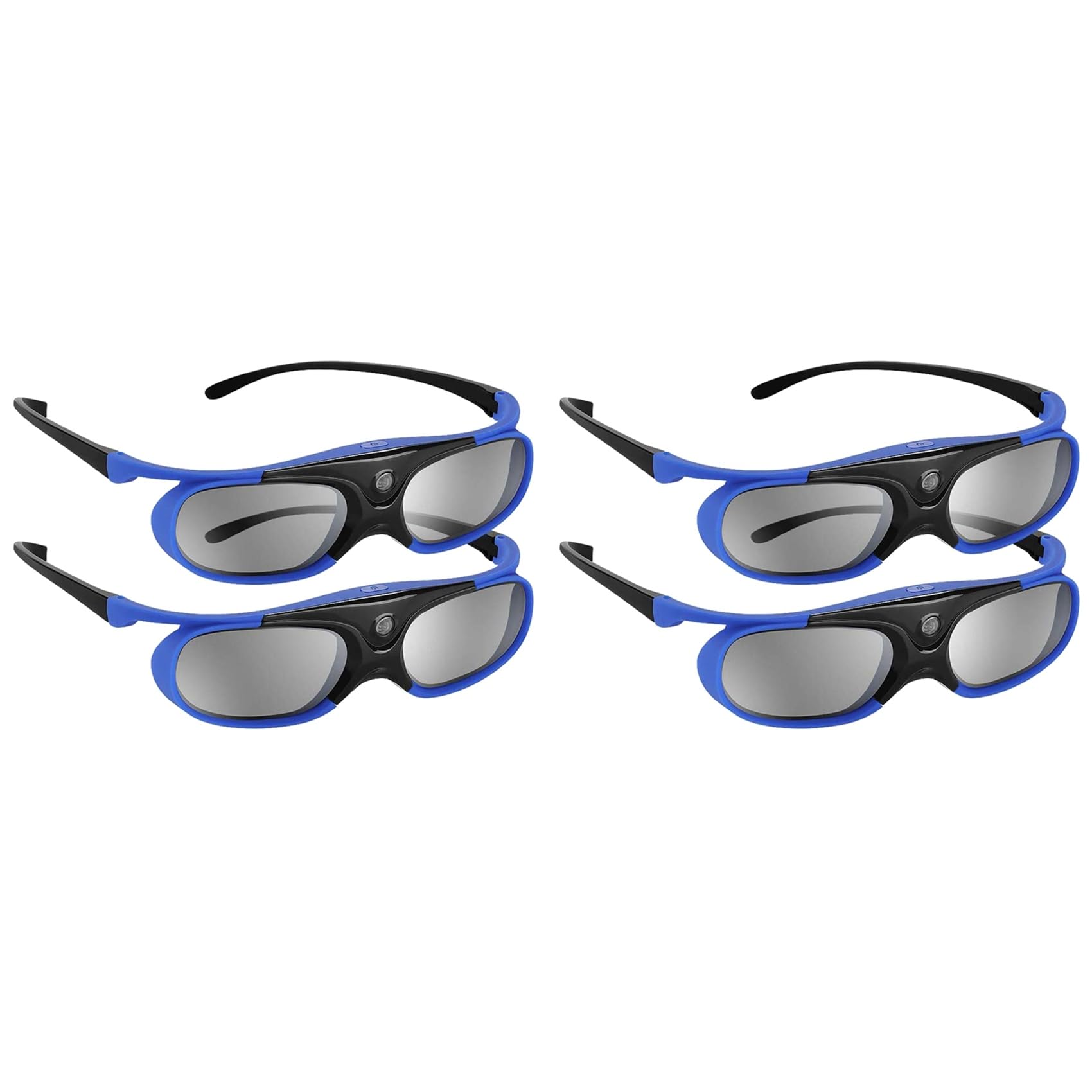 4Pcs Active Shutter Occhiali DLP-Link 3D Occhiali USB Ricaricabili per DLP Link Proiettori per W1070 W700 Project