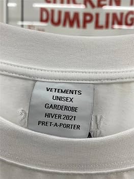 VETEMENTS GARDEROBE HIVER 2021 ホワイトシャツ VETEMENTS GARDEROBE HIVER 2021 ホワイトシャツ L