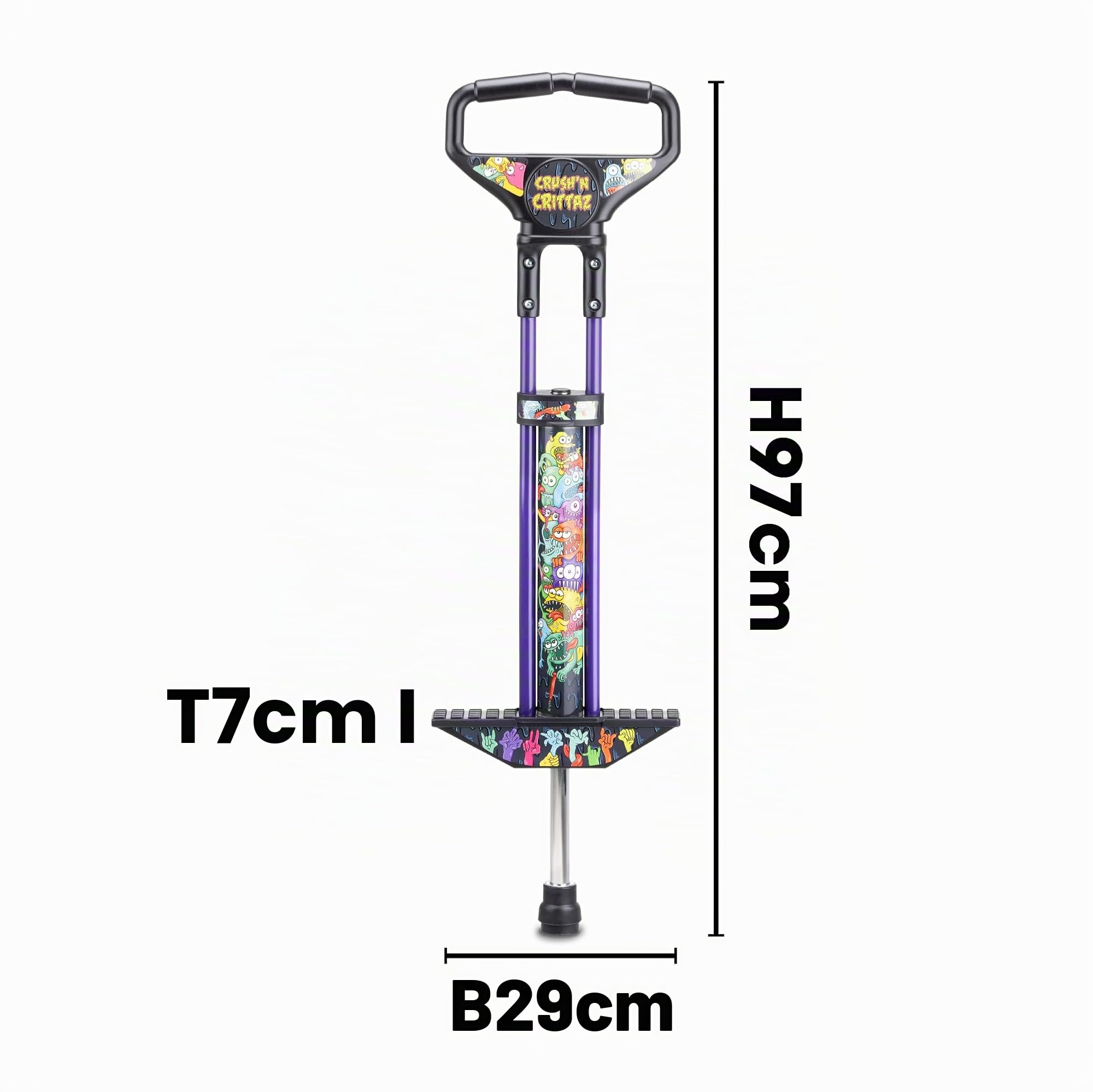 Pogostick Crush N CRITTAZ 97 cm Lila