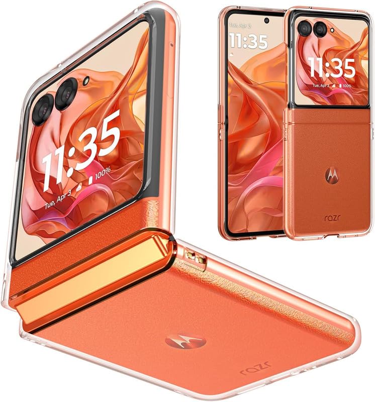SmartPoint Slim Case Compatible with Moto Razr 50, Hard PC Anti-Slide Lightweight Hard Transparent Case Cover for Moto Razr 50 - Hard Transparent (B0D9MF346K) Amazon Price History, Amazon Price Tracker