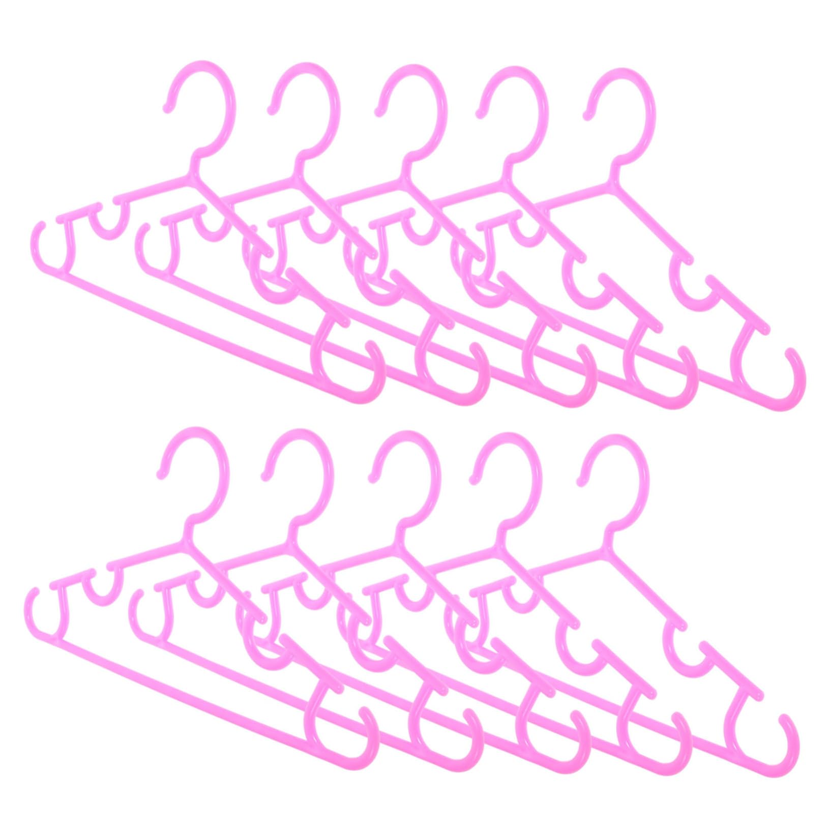 TOPBATHY 50 Uds Perchas para Niños Perchas para Ropa para Faldas Estante para Ropa Percha para Botas Que Ahorra Espacio De Plástico para Niños Pequeños Percha para